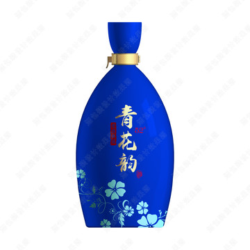 青花瓷酒瓶设计
