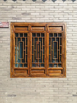 中式窗格窗户
