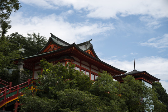 日本神社一角