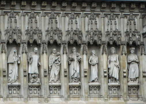 威斯敏斯特教堂雕塑