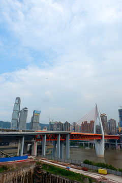 重庆地标重庆来福士千厮门大桥
