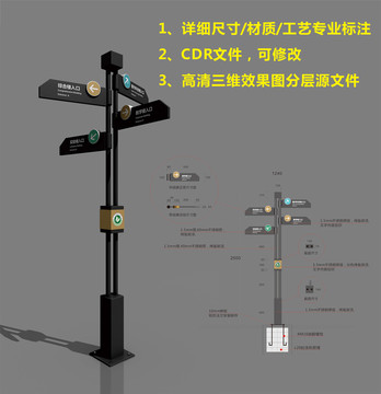 道路多向指引标识