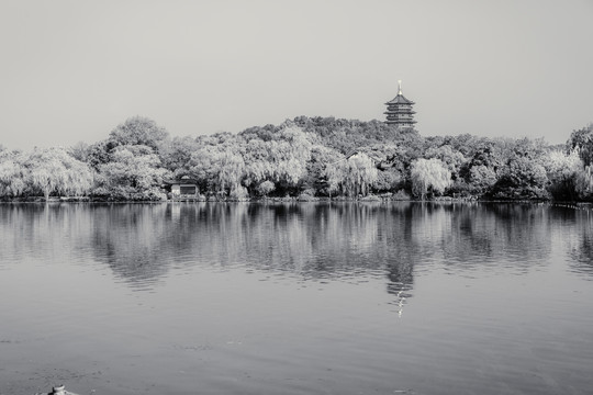 杭州西湖怀旧照片