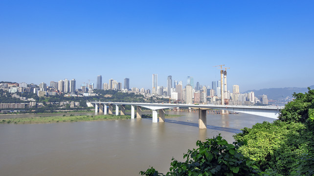 重庆长江大桥渝中半岛