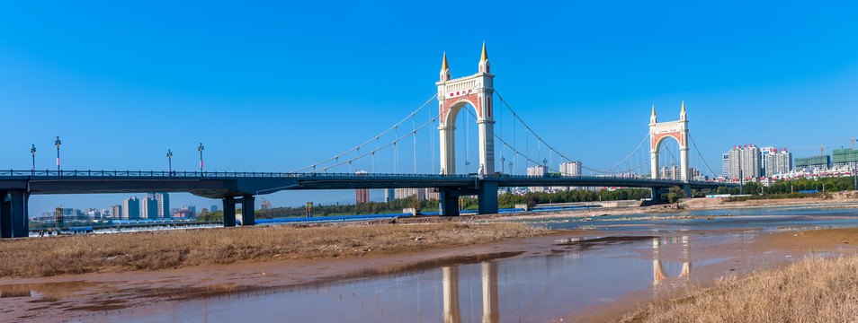 宝鸡联盟大桥全景图