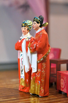 中国古装戏人物微缩模型