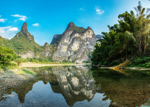 桂林山水九马画山