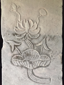 古代石雕花卉