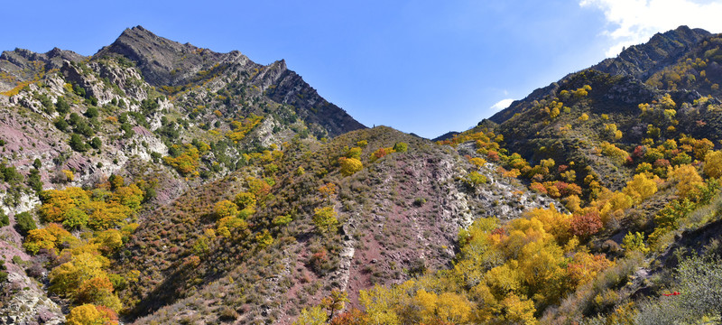 山岭秋景