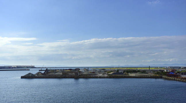 日本大阪的海运码头