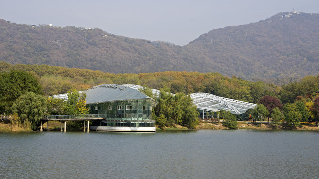 南京中山植物园前湖景区