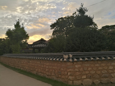 韩式古典院落院墙