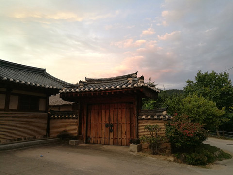 韩式古典建筑庭院