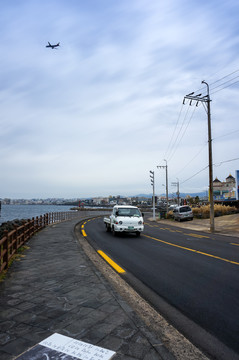 韩国济州岛有趣的马路画