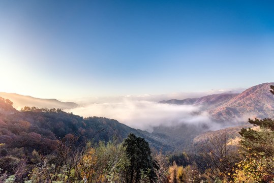 四川光雾山秋季红叶风光