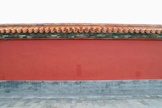 故宫的琉璃瓦红墙