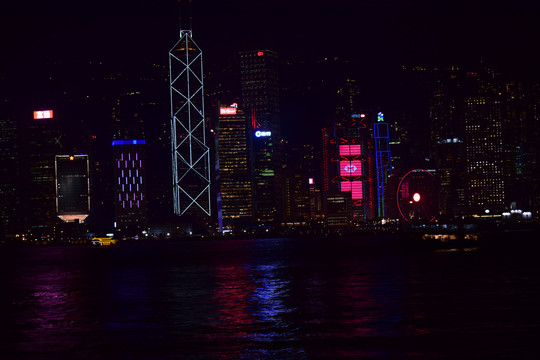 香港夜景地标高清图