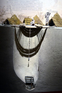 陶寺遗址水井模型