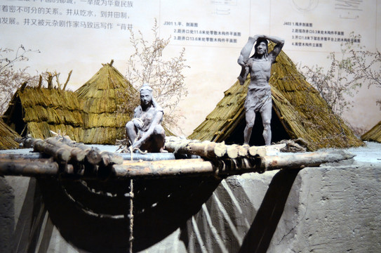 陶寺遗址水井模型