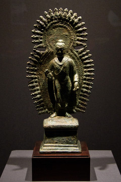 犍陀罗青铜佛陀立像