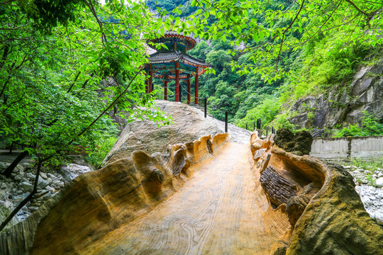 太白山国家森林公园三国古栈道