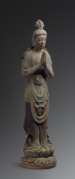 彩塑胁侍菩萨
