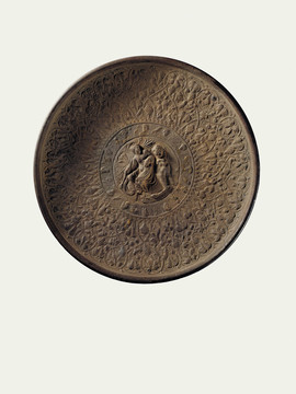 隋代东罗马神人纹鎏金银盘