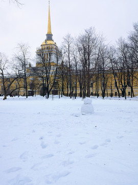 俄罗斯雪景建筑