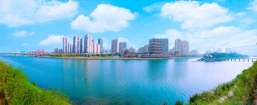 湘乡碧洲公园风景图片