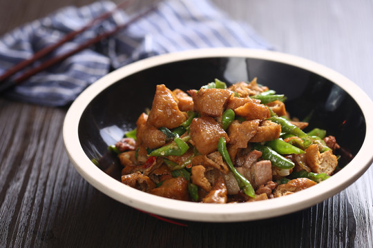 小炒油豆腐