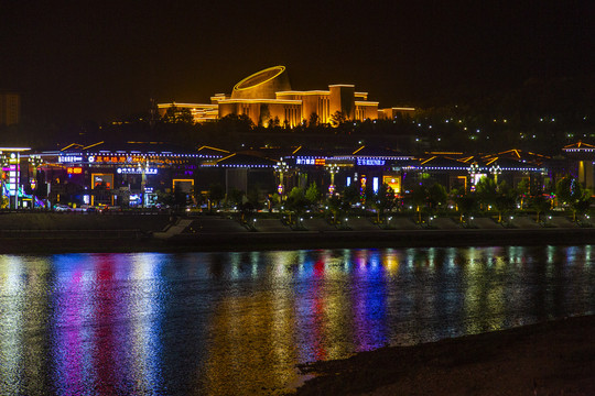 宝鸡市区夜景