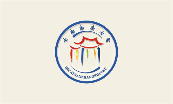 仿古屋檐标志设计