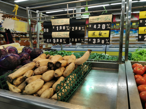 超市的蔬菜