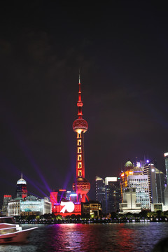 东方明珠塔夜景