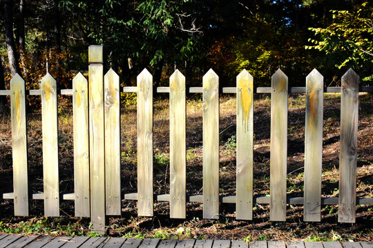 木条围栏