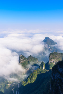 天门山云海