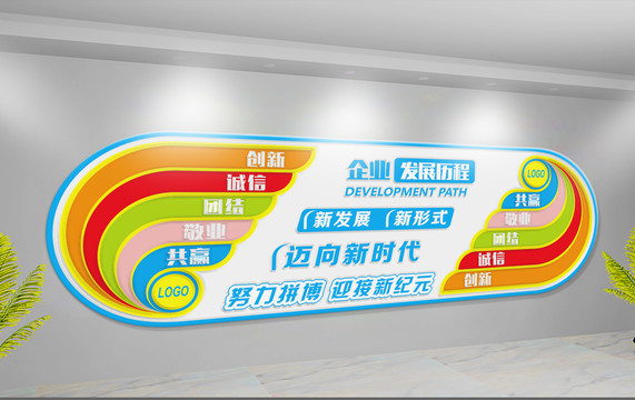 企业文化墙平面稿