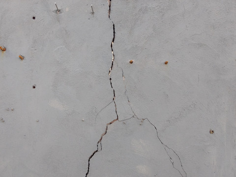 水泥墙壁裂缝