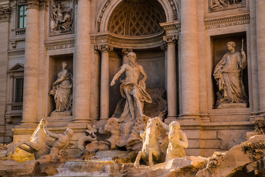 罗马许愿池雕塑