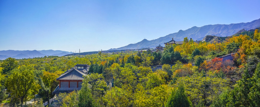 北京西山全景