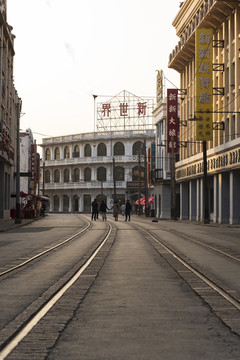 老上海南京路街景