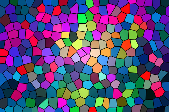 染色玻璃彩色渐变多边形几何