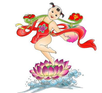 荷花童子