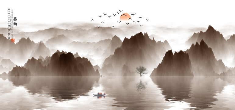 巨幅山水画