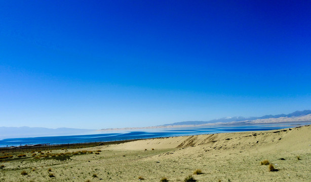 青海湖沙岛