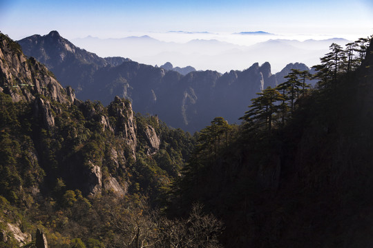 登黄山天下无山