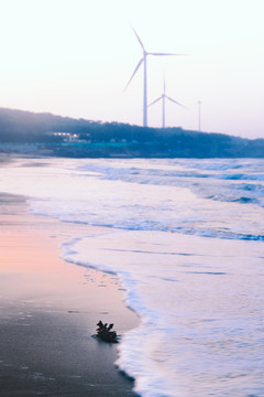 海边的风车