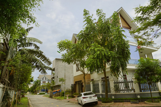 越南海阳市城市街道及民居