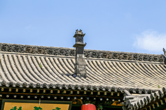 中国传统建筑屋脊烟囱