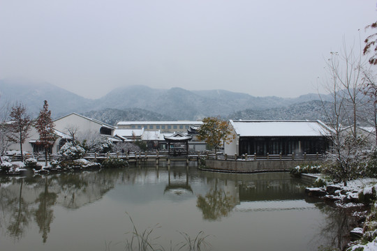 雪景的山庄